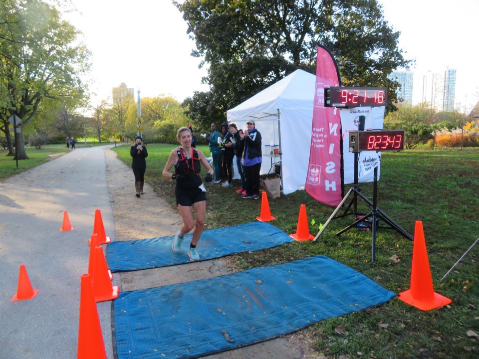 Action at Foster Beach Aid Station, Start/Finish Area