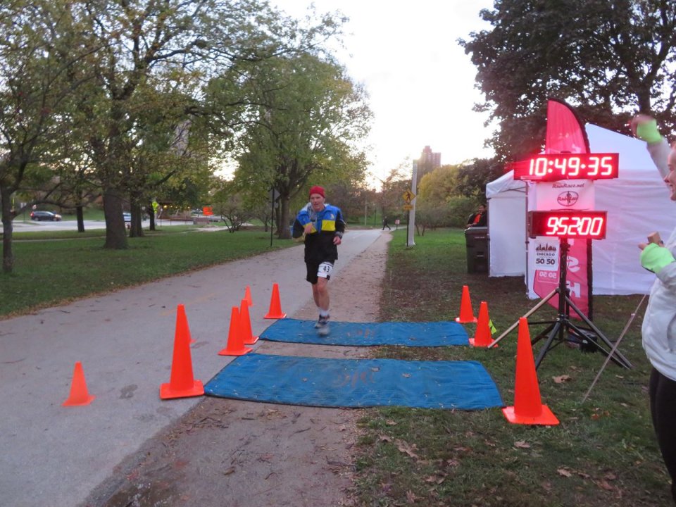 Action at Foster Beach Aid Station, Start/Finish Area