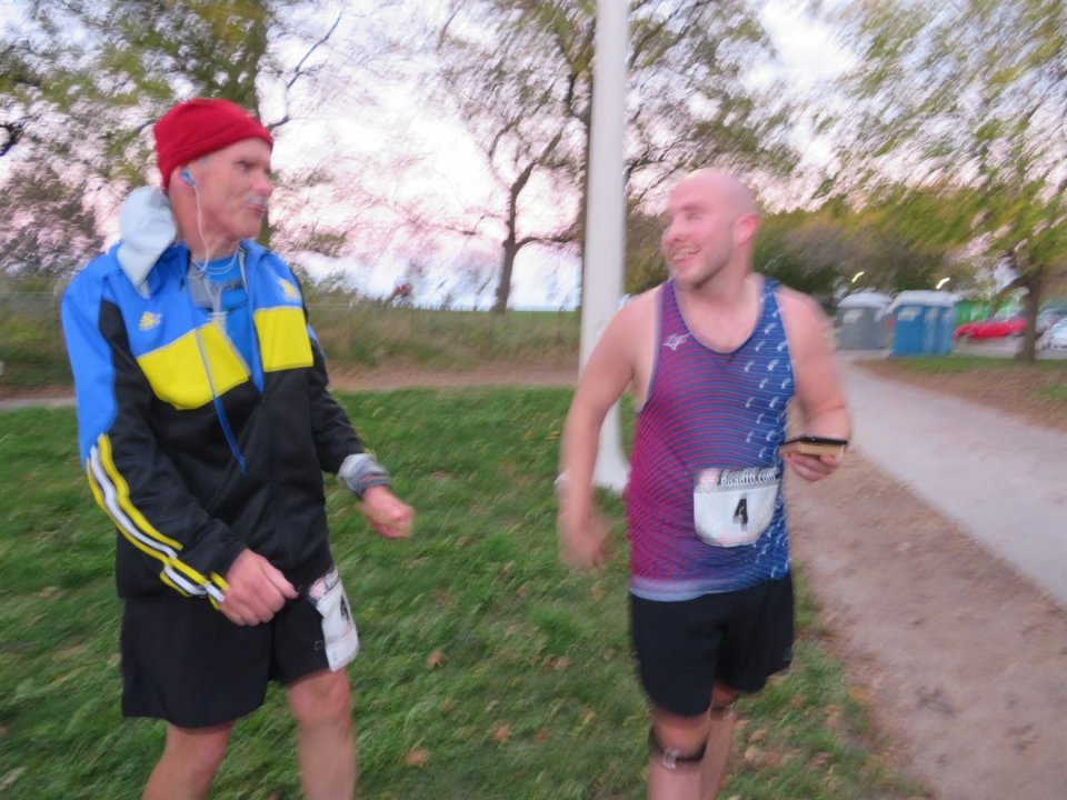 Action at Foster Beach Aid Station, Start/Finish Area