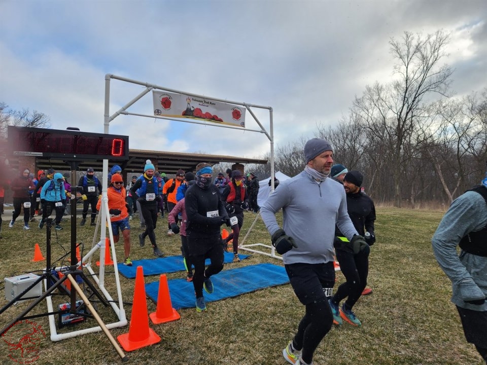 Paleozoic Trail Runs - Pioneer Woods Start of 50-Km