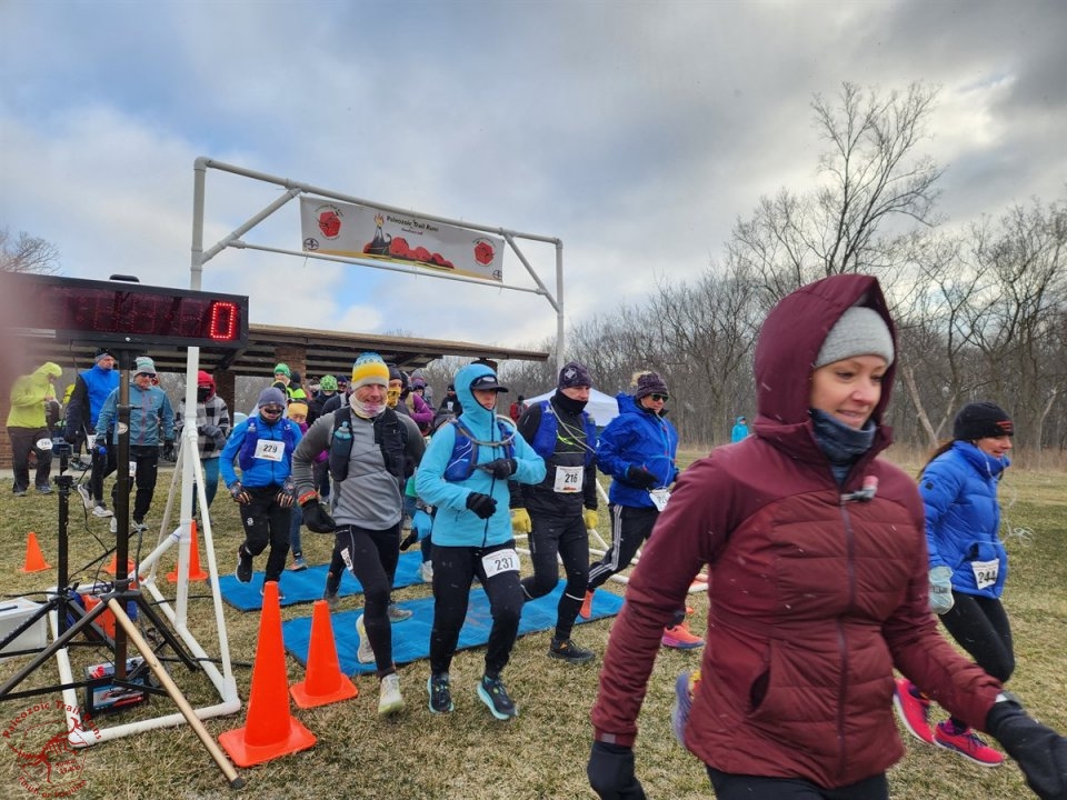 Paleozoic Trail Runs - Pioneer Woods Start of 50-Km