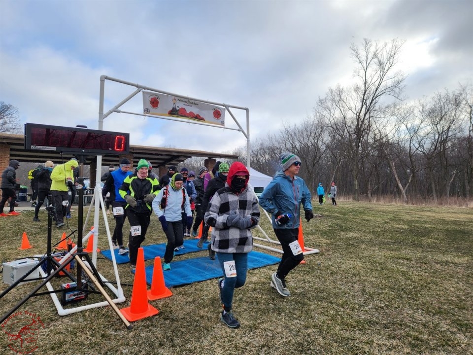 Paleozoic Trail Runs - Pioneer Woods Start of 50-Km