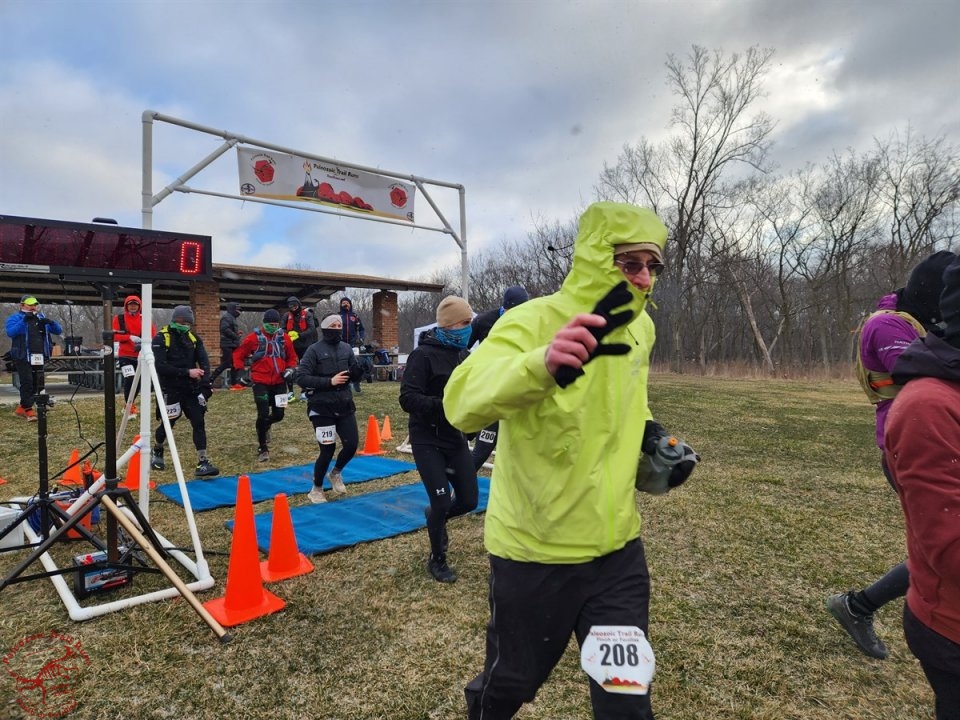 Paleozoic Trail Runs - Pioneer Woods Start of 50-Km