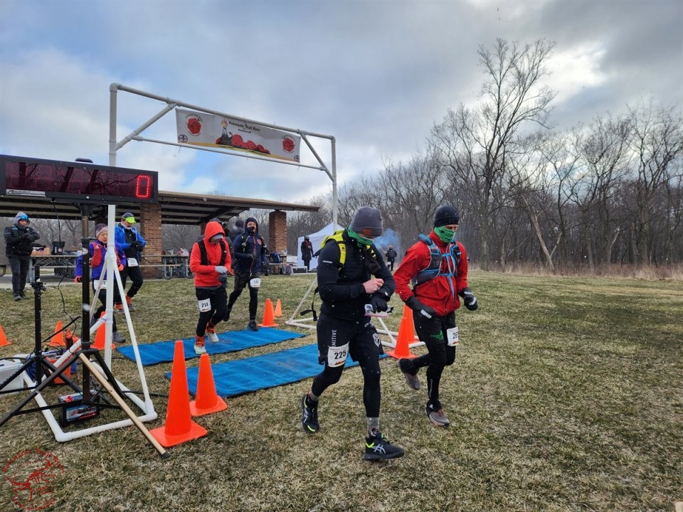 Paleozoic Trail Runs - Pioneer Woods Start of 50-Km