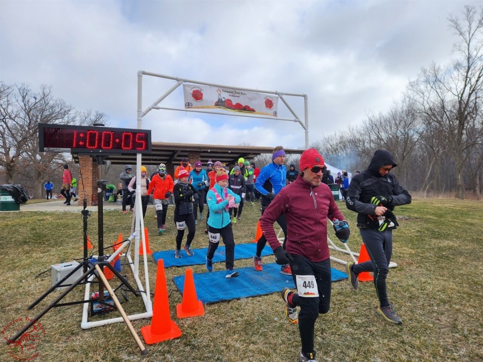 Paleozoic Trail Runs - Pioneer Woods Start of 25-Km