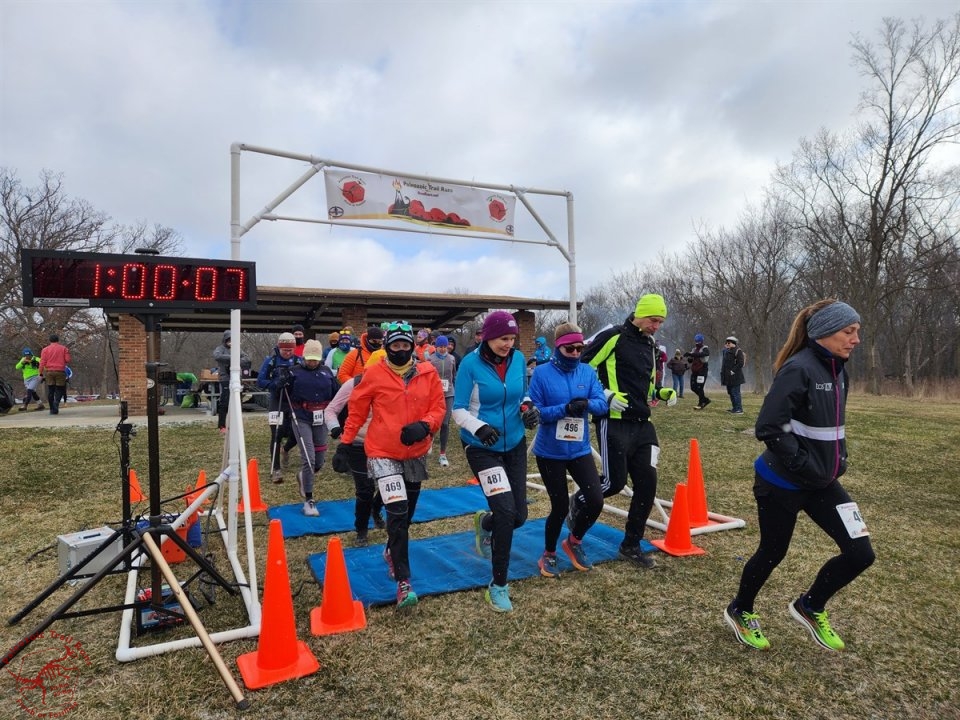 Paleozoic Trail Runs - Pioneer Woods Start of 25-Km