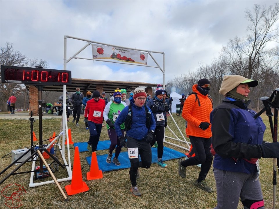 Paleozoic Trail Runs - Pioneer Woods Start of 25-Km