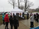 Chicago Lakefront Ultras 50K, 20.7-Mile Buildup Run, Half Marathon :: Start/Finish Area