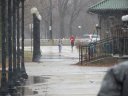 Chicago Lakefront Ultras 50K, 20.7-Mile Buildup Run, Half Marathon :: Start/Finish Area