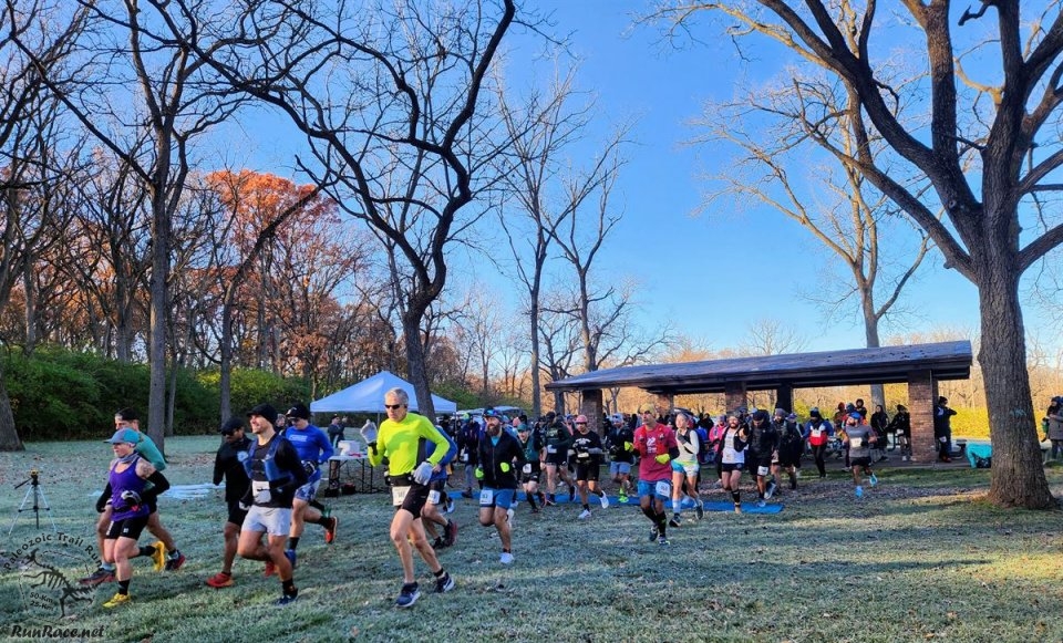 Action at Palos Park Woods North Start/Finish Area : Michelle's Phone...