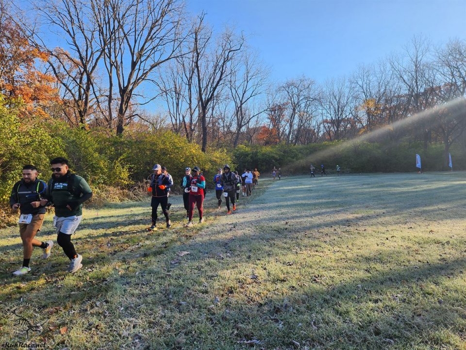 Action at Palos Park Woods North Start/Finish Area : Michelle's Phone...