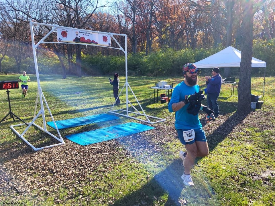Action at Palos Park Woods North Start/Finish Area...