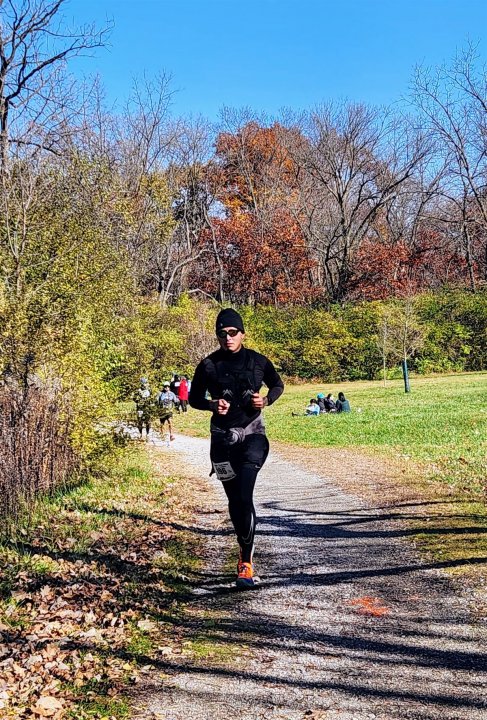 Action at Palos Park Woods North Start/Finish Area : Michelle's Phone...