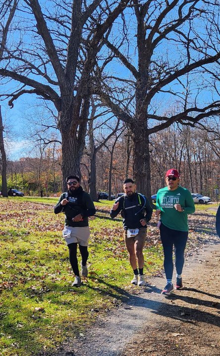Action at Palos Park Woods North Start/Finish Area : Michelle's Phone...