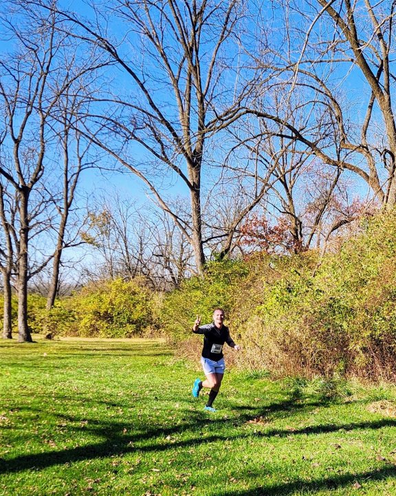 Action at Palos Park Woods North Start/Finish Area : Michelle's Phone...