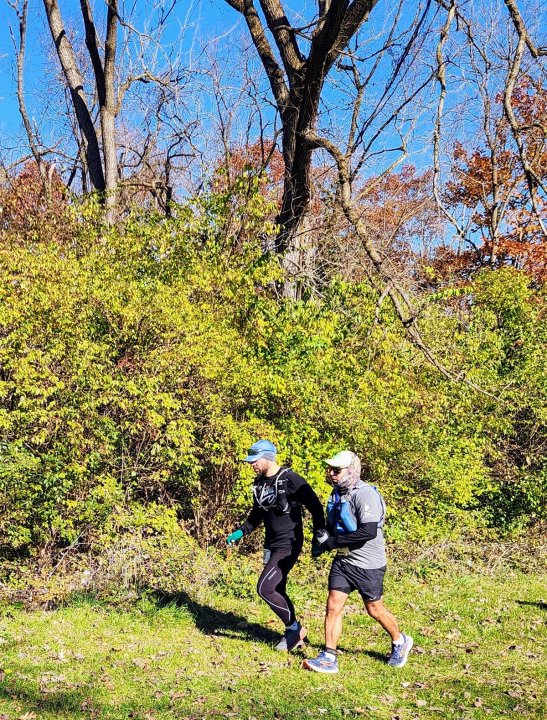 Action at Palos Park Woods North Start/Finish Area : Michelle's Phone...