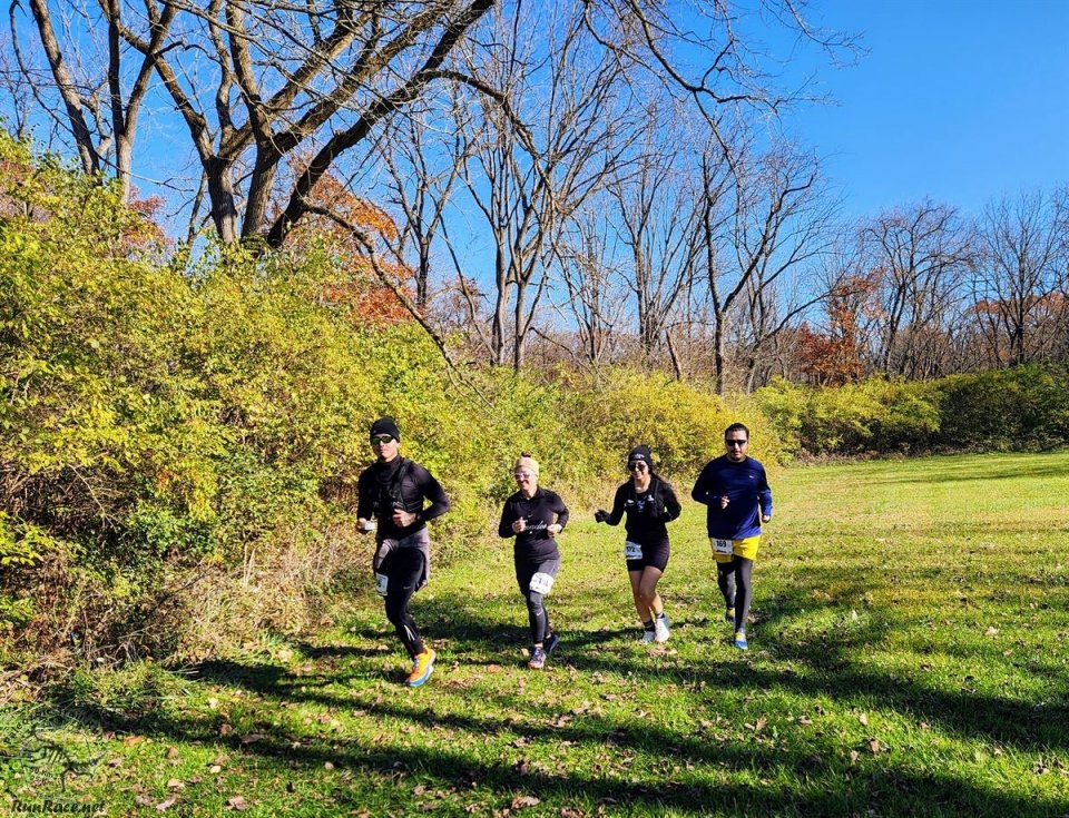 Action at Palos Park Woods North Start/Finish Area : Michelle's Phone...