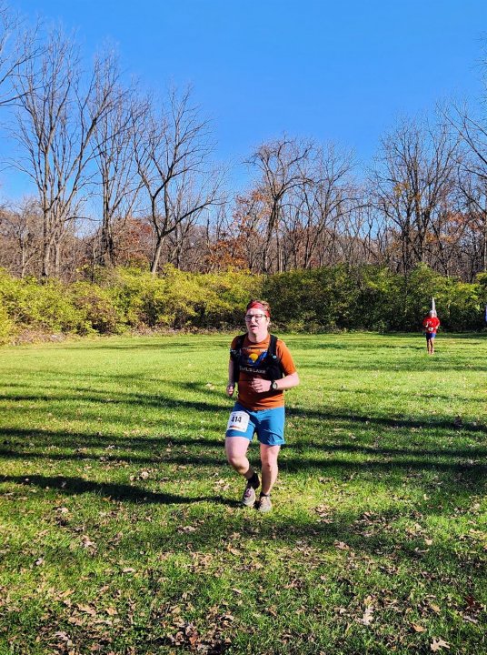 Action at Palos Park Woods North Start/Finish Area : Michelle's Phone...
