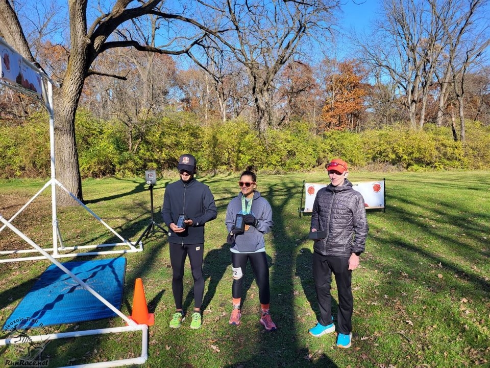 Action at Palos Park Woods North Start/Finish Area...