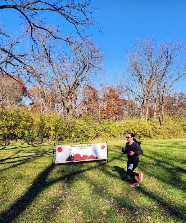 Action at Palos Park Woods North Start/Finish Area : Michelle's Phone...