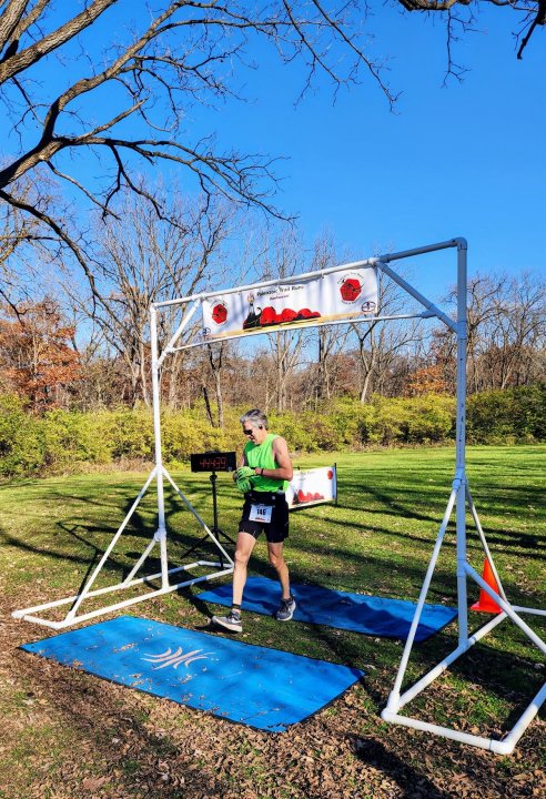 Action at Palos Park Woods North Start/Finish Area : Michelle's Phone...