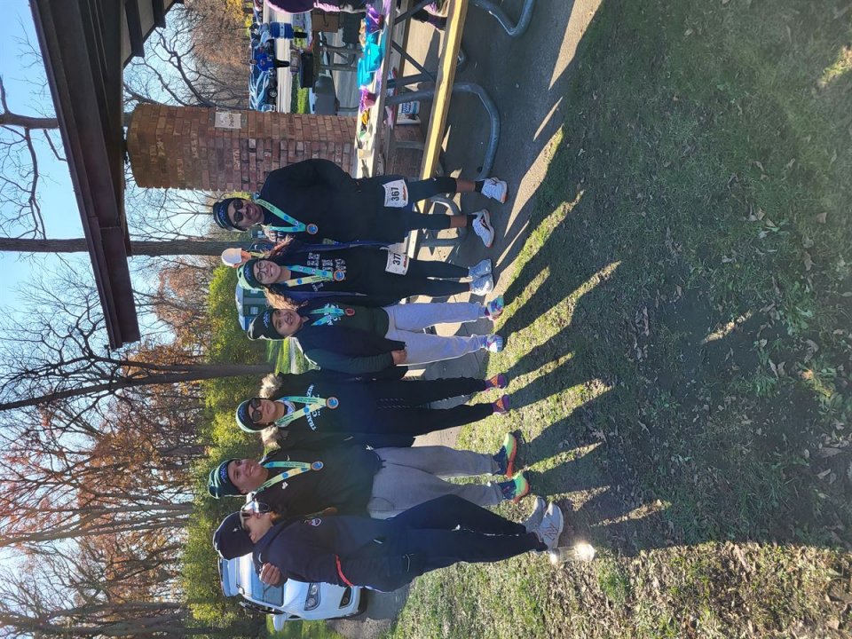 Action at Palos Park Woods North Start/Finish Area...
