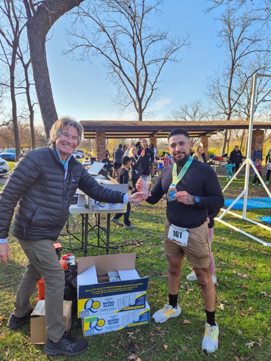 Action at Palos Park Woods North Start/Finish Area : Michelle's Phone...
