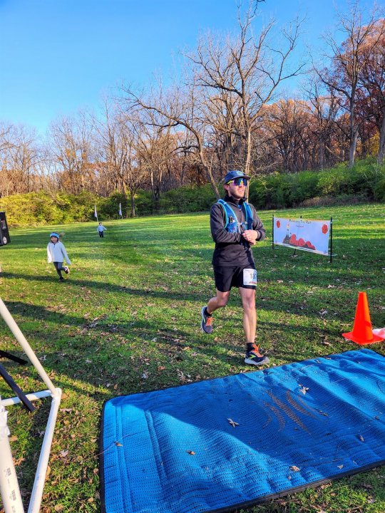 Action at Palos Park Woods North Start/Finish Area : Michelle's Phone...