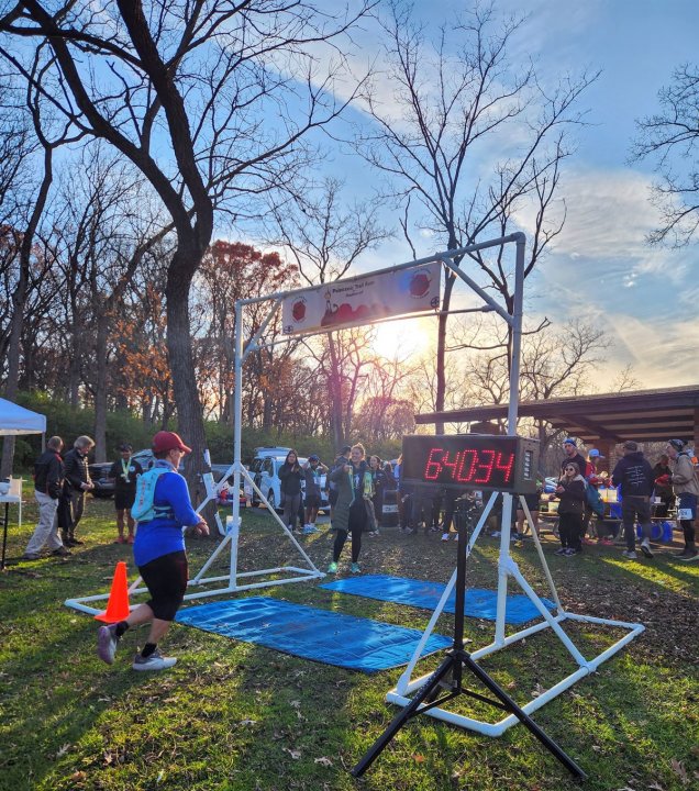 Action at Palos Park Woods North Start/Finish Area : Michelle's Phone...