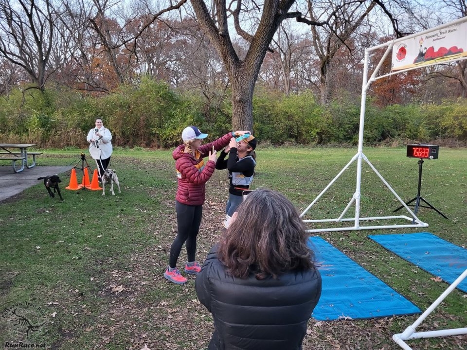 Action at Palos Park Woods North Start/Finish Area...