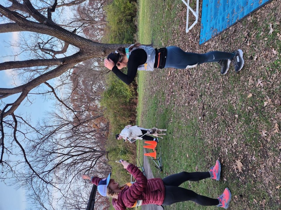 Action at Palos Park Woods North Start/Finish Area : Michelle's Phone...