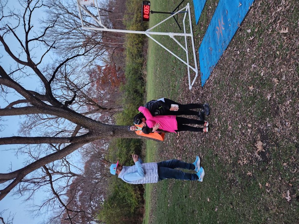 Action at Palos Park Woods North Start/Finish Area : Michelle's Phone...