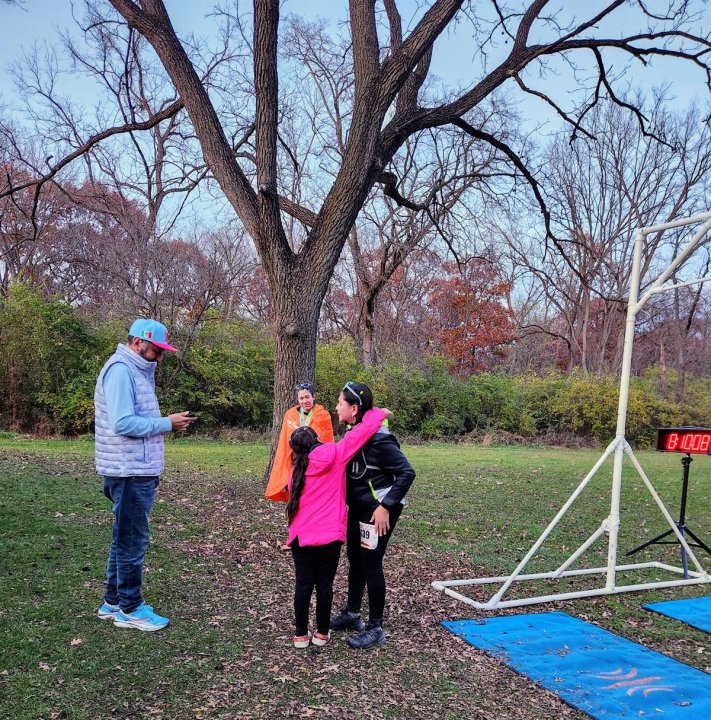 Action at Palos Park Woods North Start/Finish Area : Michelle's Phone...
